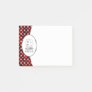 Spoiled Rotten Samoyed Dog Cute Attitude Funny Post-it Notes