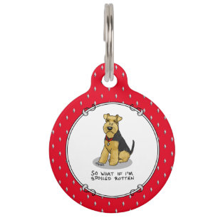 Spoiled Rotten Welsh Terrier Dog - Cute Pet Tag