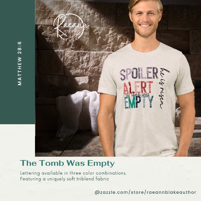 Spoiler Aert - The Tomb Was Empty Tri-Blend Shirt (Creator Uploaded)