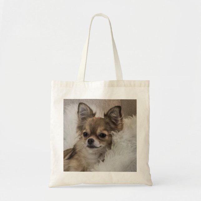 Spoilt Chihuahua Relaxing Tote Bag (Front)