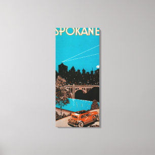 Spokane Advertising Poster #1Spokane, WA Canvas Print