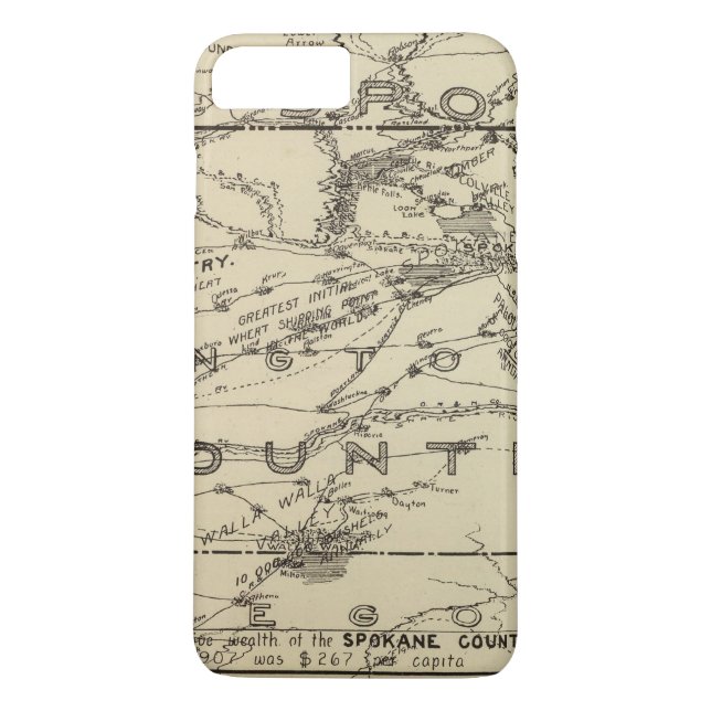 Spokane Country Case-Mate iPhone Case (Back)