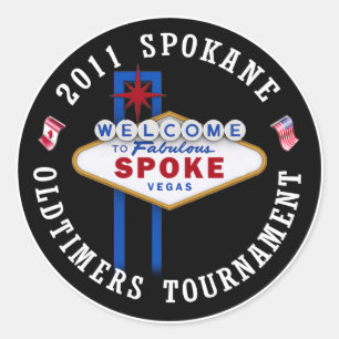 Spokane Oldtimers Puck Classic Round Sticker