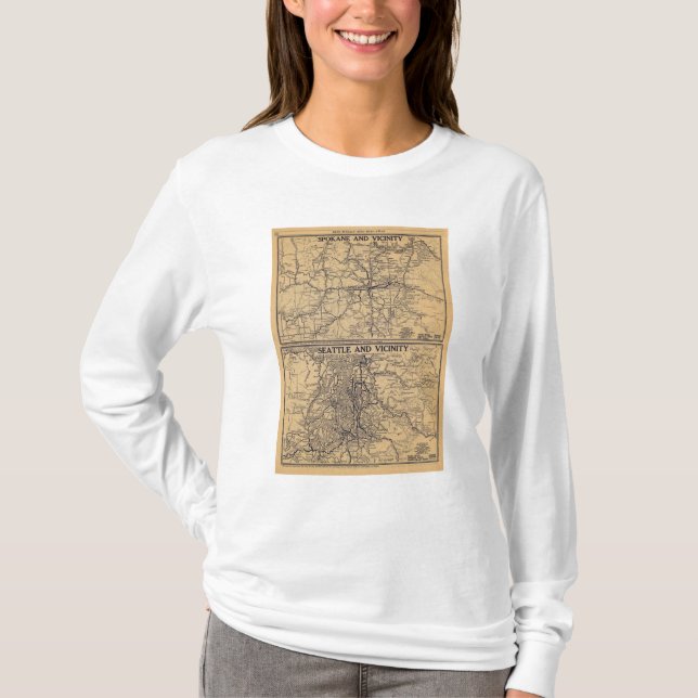 Spokane, Seattle T-Shirt (Front)