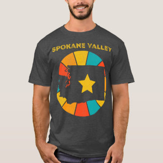 Spokane Valley Washington Vintage Distressed Souve T-Shirt