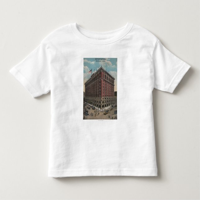 Spokane, WA - View of Davenport Hotel Toddler T-Shirt (Front)