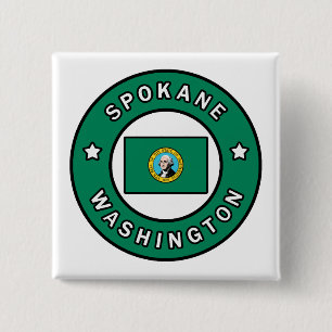 Spokane Washington 15 Cm Square Badge
