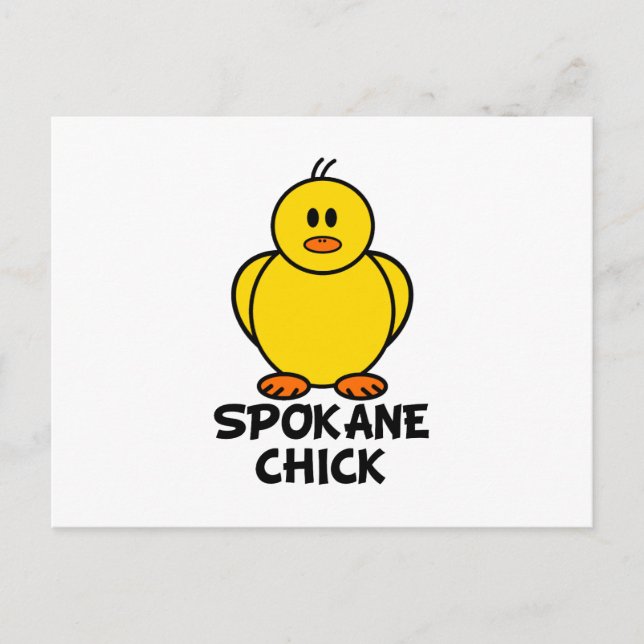 Spokane Washington Chick Postcard (Front)