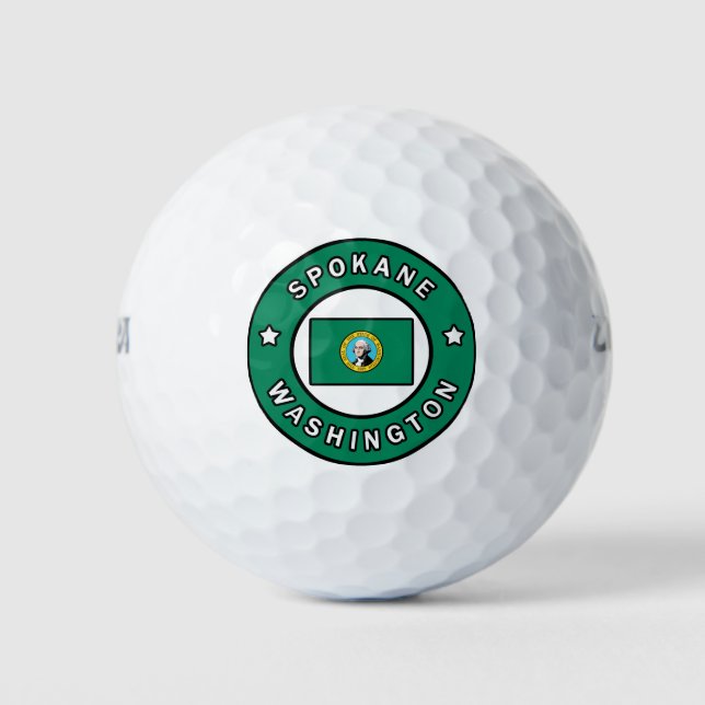 Spokane Washington Golf Balls (Front)