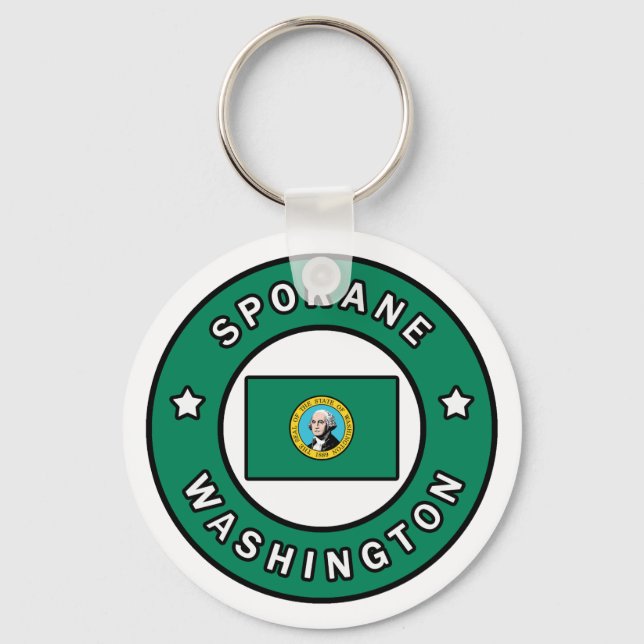 Spokane Washington Key Ring (Front)