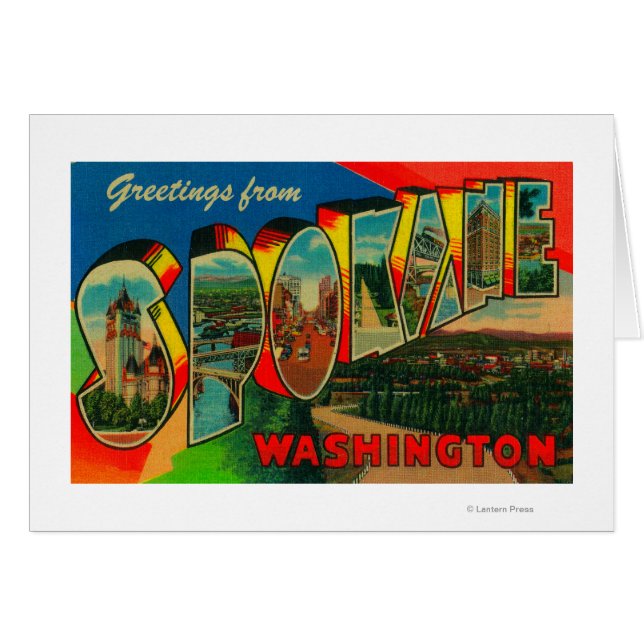 Spokane, Washington - Large Letter Scenes 2 (Front Horizontal)