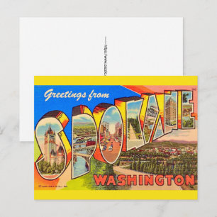 Spokane Washington Postcard