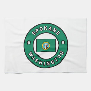 Spokane Washington Tea Towel