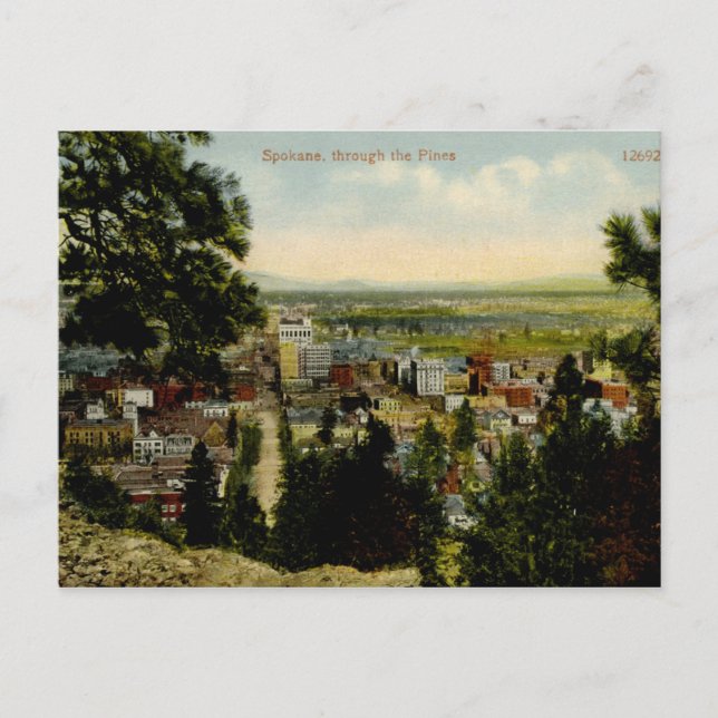Spokane, Washington Vintage Postcard (Front)