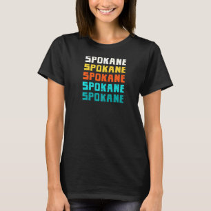 Spokane Washington Vintage Wa Retro Collection Ame T-Shirt