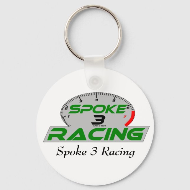 spoke 3 Final, tack, Spoke 3 Racing Key Ring (Front)