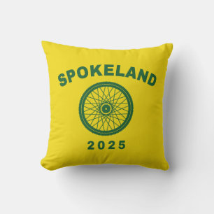 Spokeland Oakland Cycling Californian Cyclist Cushion