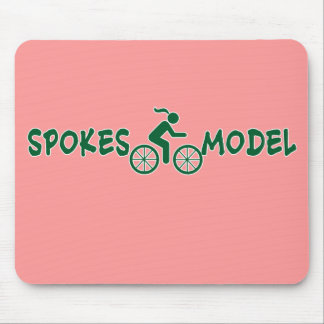 SPOKESMODEL Punny Ladies Cycling Mouse Pad