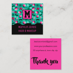 SPOKKY TREATS HALLOWEEN SQUARE BUSINESS CARD