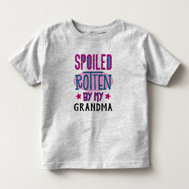 Spolied Rotten By My Personalised Any Name Grandma Toddler T-Shirt (Front)