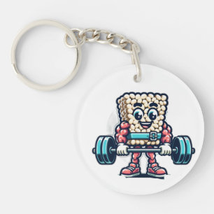spongbob Lifting Weights Key Ring