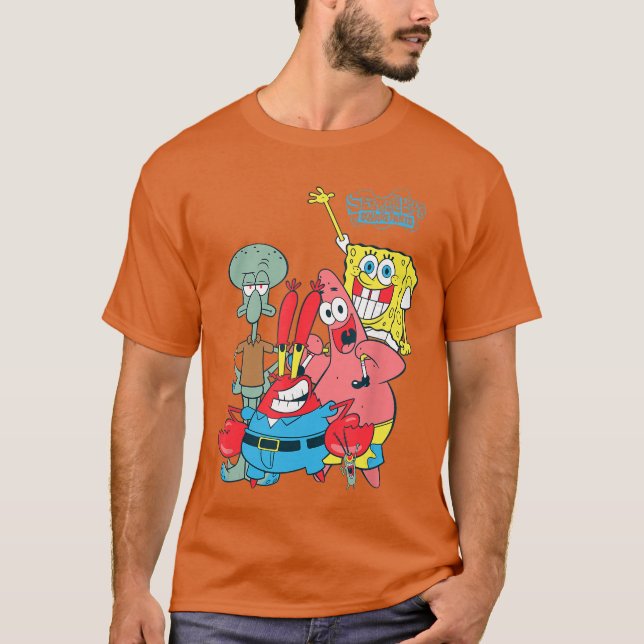 Spongebob Squarepants Classic Friends girl T-Shirt (Front)