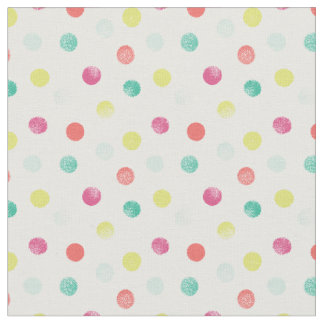 Sponged Dots Patterned Fabric (Brights)