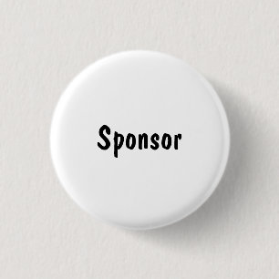 Sponsor 3 Cm Round Badge
