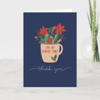 Sponsor Family Thank You at Christmas Poinsettias