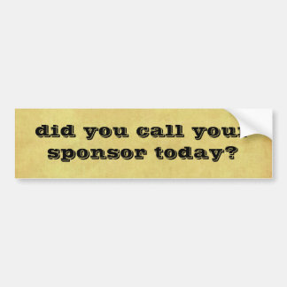 sponsorship bumper sticker