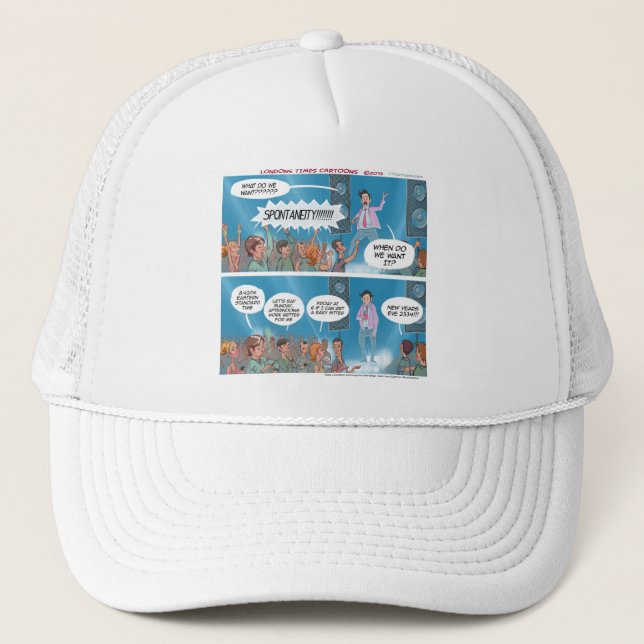 Spontaneity Coach Funny Trucker Hat (Front)