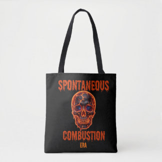 Spontaneous Combustion Era Skull Tote Bag