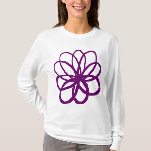 Spontaneous Flower - Plum T-Shirt