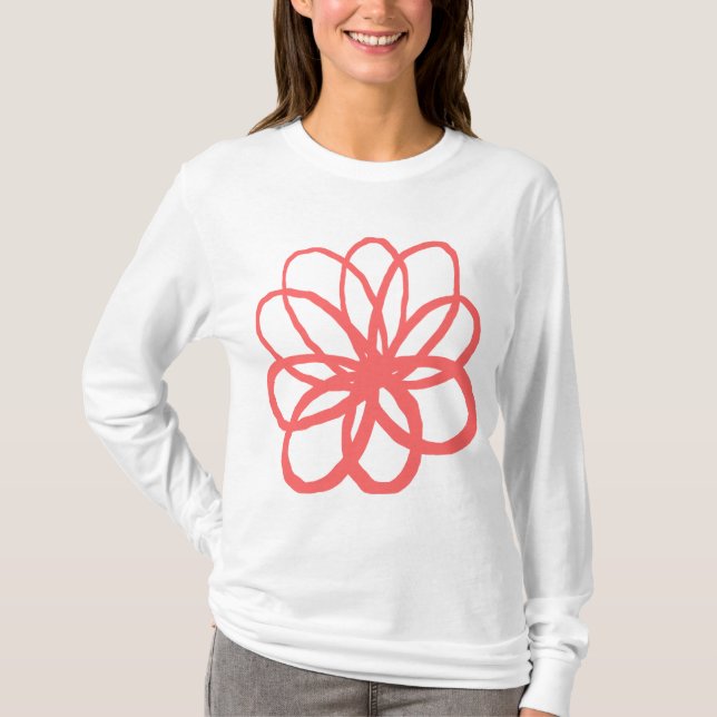 Spontaneous Flower - Tropical Pink T-Shirt (Front)