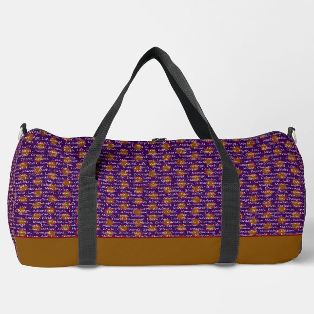 Spontaneous Words Print Cut Sew Bag (Front)