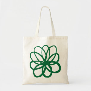 Spontanious Flower - Forest Green Tote Bag