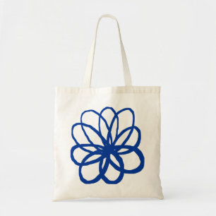 Spontanious Flower - Navy Blue Tote Bag