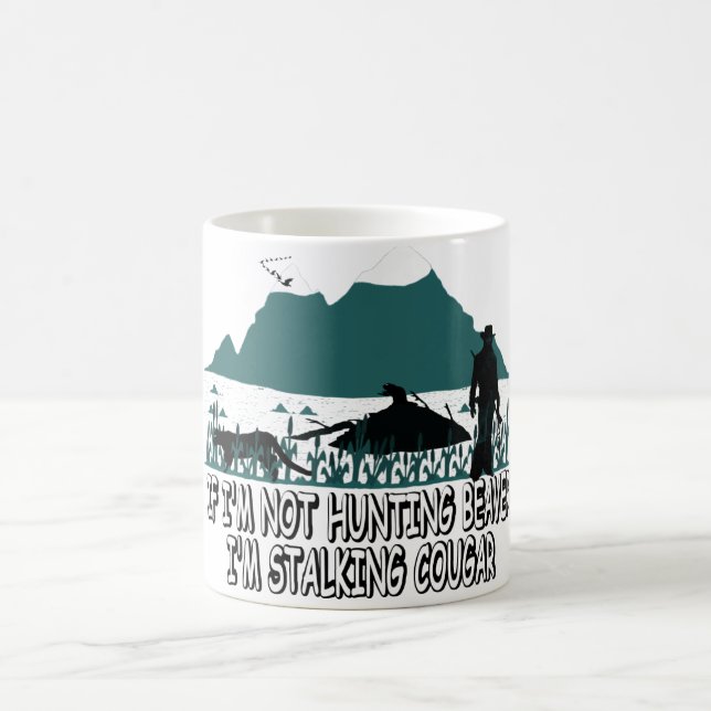 Spoof cougar hunter coffee mug (Center)