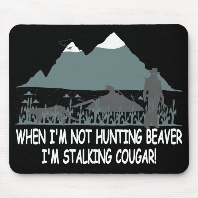 Spoof cougar hunter mouse pad (Front)