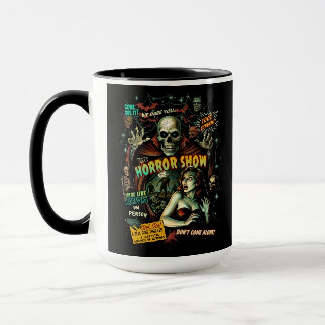 Spook Show Horror Retro Mug (Left)
