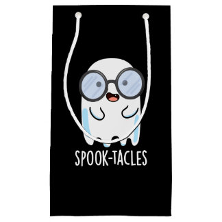 Spook-tacles Funny Ghost Pun Dark BG Small Gift Bag