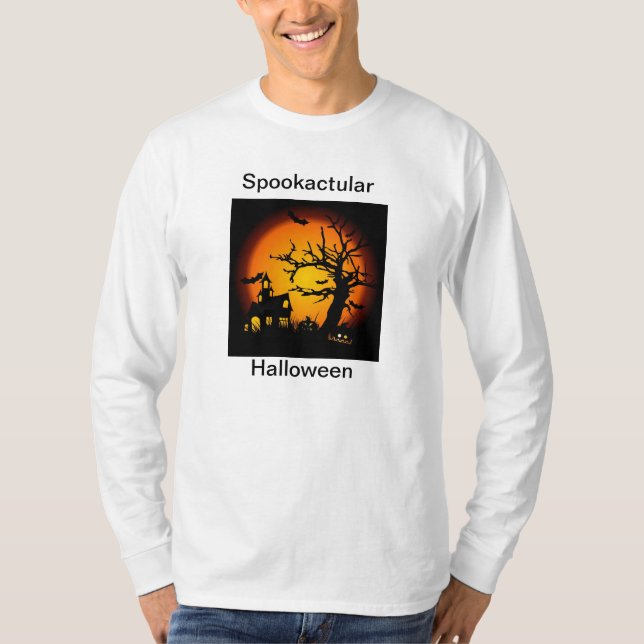 Spookactular Halloween Haunted House Shirt (Front)