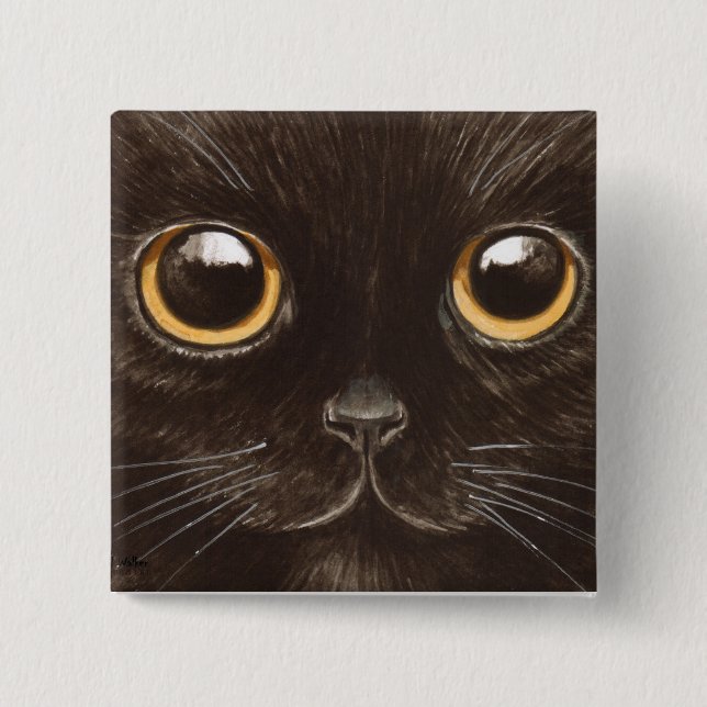Spookie the Cat 15 Cm Square Badge (Front)