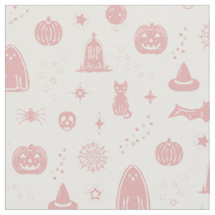 Spookie Things Pattern - Snow + Rose Fabric