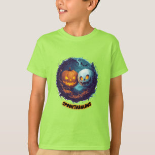 Spooktabulous Style: Fun Halloween Haunting Design T-Shirt