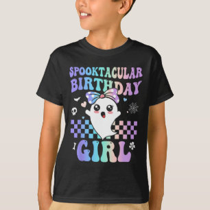 Spooktacular Birthday Cute Ghost Halloween Birthda T-Shirt