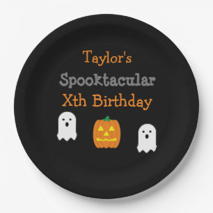 Spooktacular Birthday Paper Plate