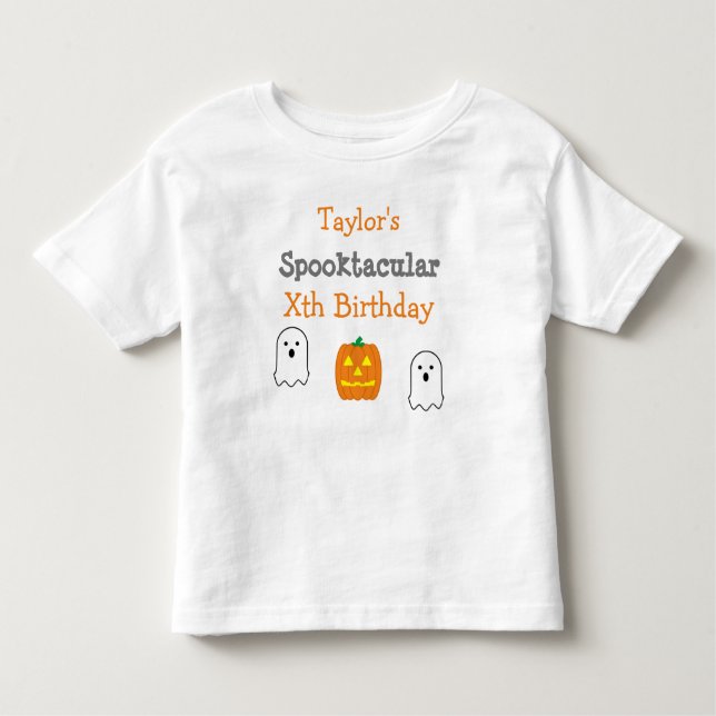 Spooktacular Birthday Toddler T-Shirt (Front)