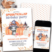 Spooktacular Black Cat Pumpkin Patch Birthday