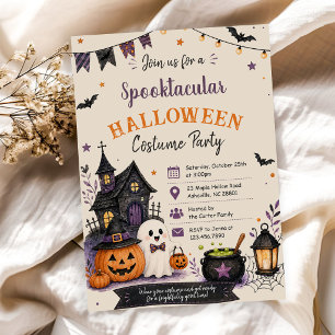 Spooktacular Costume Party Halloween Invitation